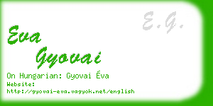 eva gyovai business card